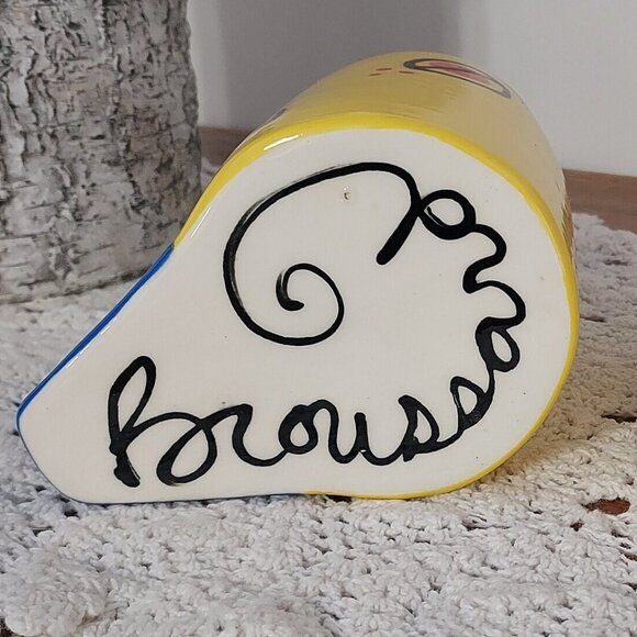 2 Hand Made Broussard, Art Studio Pottery Mugs, Hand Painted Vibrant Colors - Picture 10 of 12